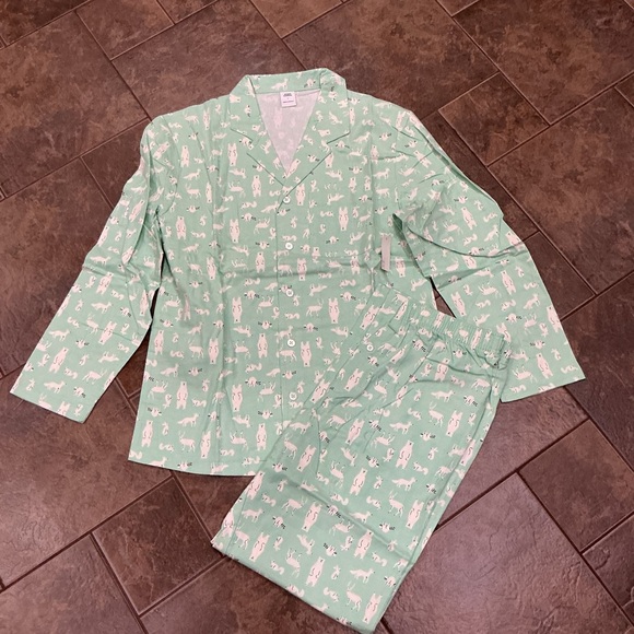 Other - 😳BUY 1,GET 2 FREE😳 Men’s light Green Pajamas with animal Print